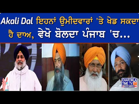 Akali Dal ਇਹਨਾਂ ਉਮੀਦਵਾਰਾਂ 'ਤੇ ਖੇਡ ਸਕਦਾ ਹੈ ਦਾਅ, ਵੇਖੋ ਬੋਲਦਾ ਪੰਜਾਬ 'ਚ...| Bolda Punjab