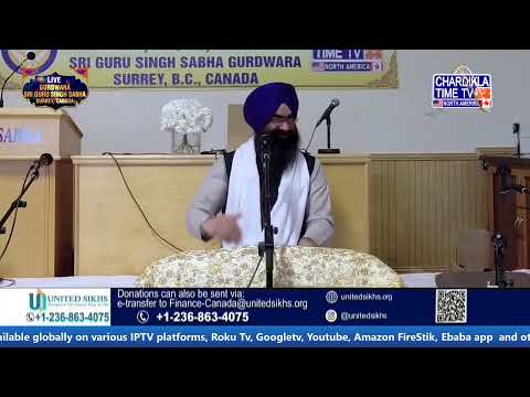 Gurudwara Sri Guru Singh Sabha Surrey, British Columbia (Canada) | 31 March 2024 (Evening)