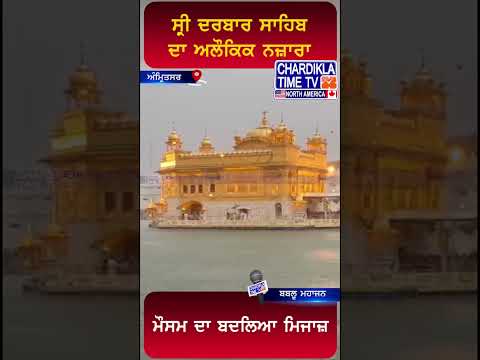 Sri Darbar Sahib ਦਾ ਅਲੌਕਿਕ ਨਜ਼ਾਰਾ, ਮੌਸਮ ਦਾ ਬਦਲਿਆ ਮਿਜਾਜ਼ #weather #shorts #darbarsahib #amritsar