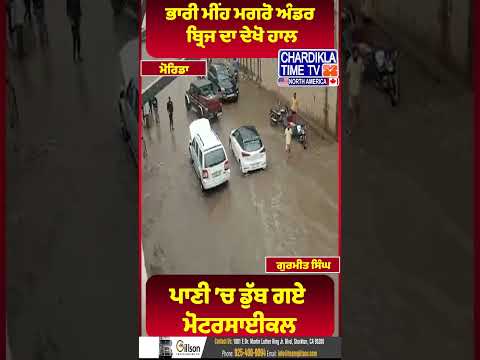 ਪਾਣੀ ’ਚ ਡੁੱਬ ਗਏ ਵਾਹਨ #shorts #chardiklatimetvlive #flood