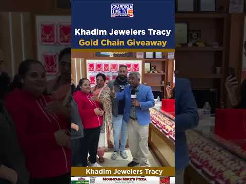 Gold Chain Giveaway 🎉 | Khadim Jewelers Tracy | Lucky Winner