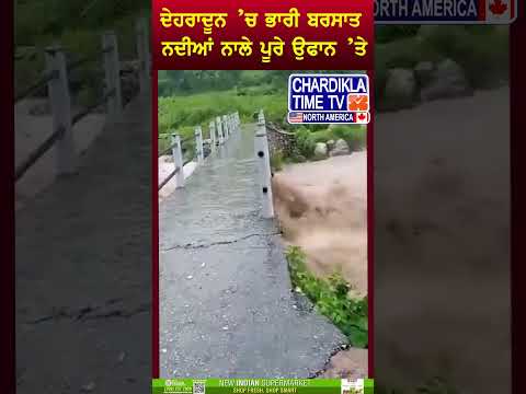 ਦੇਹਰਾਦੂਨ ’ਚ ਨਦੀਆਂ ਨਾਲੇ ਪੂਰੇ ਉਫਾਨ ’ਤੇ..#DehradunFlood #RiversInFlood #FloodAlert #UttarakhandWeather