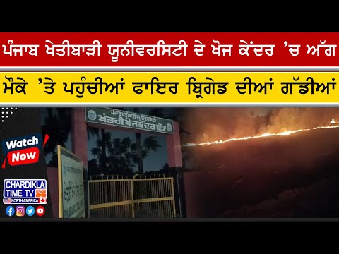 Fire at PAU Research Center | ਪੰਜਾਬ ਖੇਤੀਬਾੜੀ ਯੂਨੀਵਰਸਿਟੀ ਦੇ ਖੋਜ ਕੇਂਦਰ ’ਚ ਲੱਗੀ ਭਿਆਨਕ ਅੱਗ