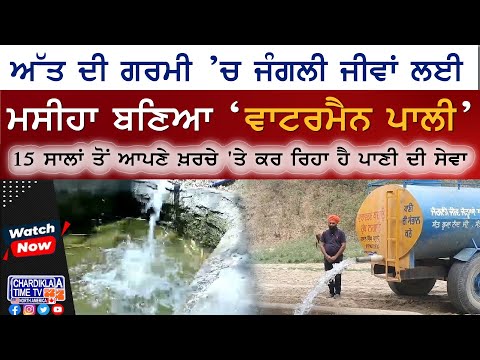 Waterman Paali: ਜੰਗਲੀ ਜੀਵਾਂ ਲਈ ਜ਼ਿੰਦਗੀ ਬਣਿਆ ਪਾਣੀ ਵਾਲਾ ਮਸੀਹਾ